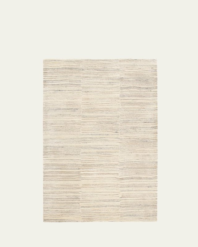 Avery Oatmeal Hand-Tufted Wool Rug, 8' x 10'